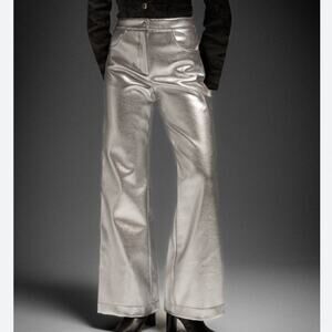 NWT LAAGAM Pants Studio54 in Silver